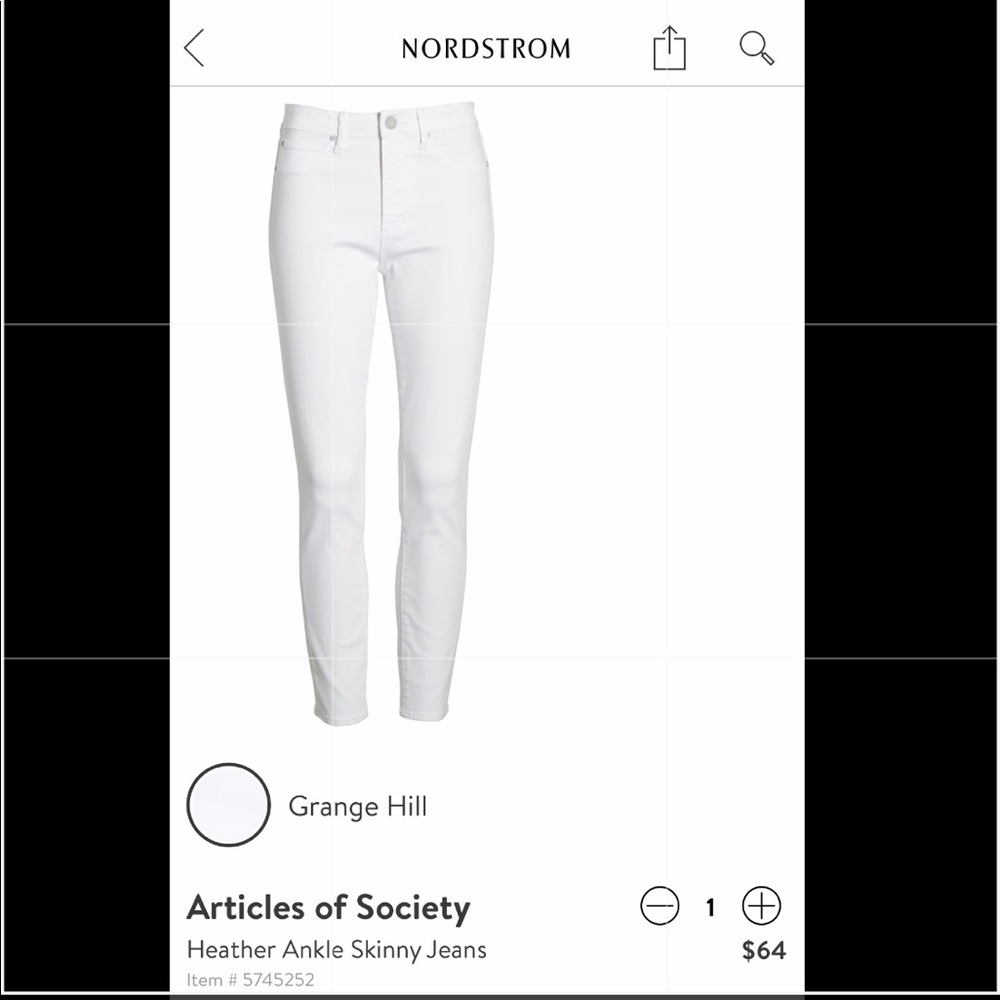 Articles of society skinny jeans